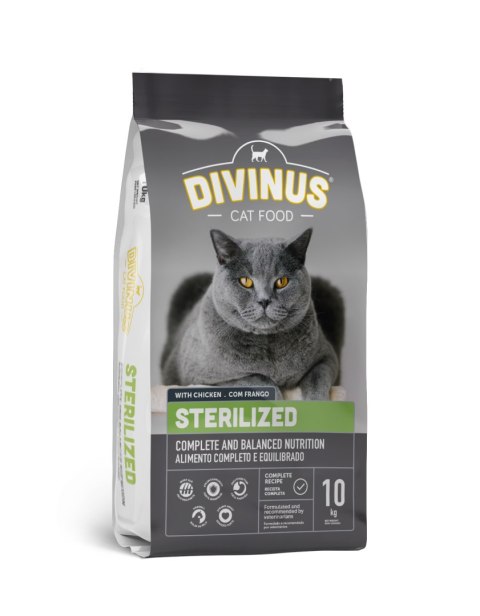 Divinus Cat Sterilized dla kotów sterylizowanych 10kg + DARMOWA WYSYŁKA!