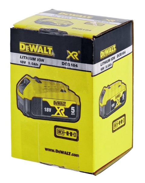 Akumulator DeWalt XR DCB184-XJ (Li-Ion) Akumulator DeWalt XR DCB184-XJ (Li-Ion)