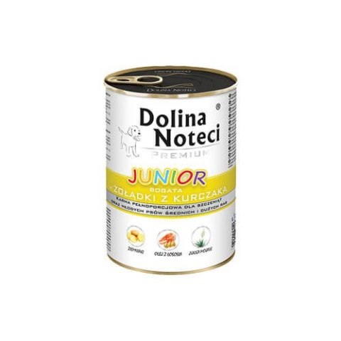 Dolina Noteci Junior bogata w żołądki z kurczaka 24 x 400 g + DARMOWA WYSYŁKA! Dolina Noteci Junior bogata w żołądki z kurczaka 24 x 400 g + DARMOWA WYSYŁKA!
