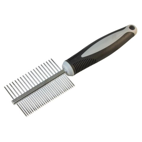 [W] ARQUIVET Podwójny metalowy grzebień 21 x 5,5 cm