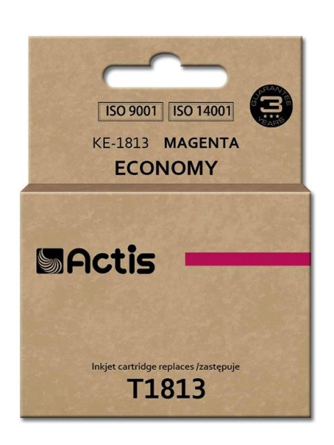 Actis KE-1813 Tusz (zamiennik Epson T1813; Standard; 15 ml; czerwony) Actis KE-1813 Tusz (zamiennik Epson T1813; Standard; 15 ml; czerwony)