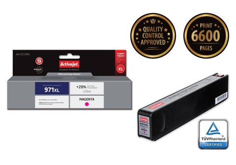 Activejet AH-971MRX Tusz (zamiennik HP 971XL CN627AE; Premium; 100 ml; czerwony) Activejet AH-971MRX Tusz (zamiennik HP 971XL CN627AE; Premium; 100 ml; czerwony)