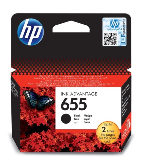 Tusz HP czarny HP 655, HP655=CZ109AE, 550 str.,14 ml Tusz HP czarny HP 655, HP655=CZ109AE, 550 str.,14 ml