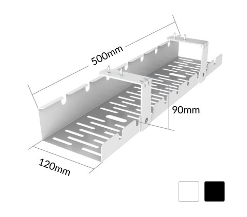 Organizer kabli do biurka ACTIVEJET CMP502 biały Organizer kabli do biurka ACTIVEJET CMP502 biały