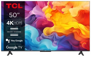 Telewizor TCL 50P655 LED 50" 4K Ultra HD Google TV Dolby Vision DVB-T2 Czarn