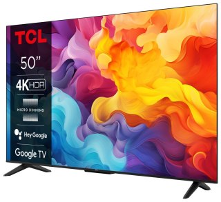 Telewizor TCL 50P655 LED 50" 4K Ultra HD Google TV Dolby Vision DVB-T2 Czarn