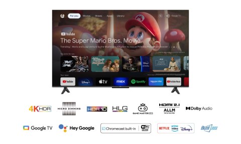 Telewizor TCL 50P655 LED 50" 4K Ultra HD Google TV Dolby Vision DVB-T2 Czarn