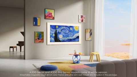Telewizor TCL NXTFrame 75A300W QLED 75'' 4K Ultra HD 144Hz Google TV Dolby Vision IQ Biały