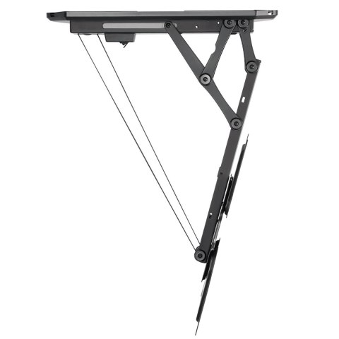 MACLEAN UCHWYT DO TV ELEKTRYCZNY SUFITOWY, OBSŁUGA TUYA, MAX VESA 600X400, PILOT, 23"-55", 30KG, MC-492