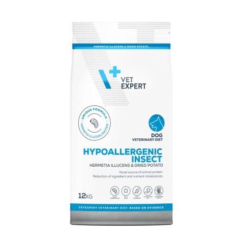 VetExpert Veterinary Diet Hypoallergenic Insect dog 12kg (WYPRZEDAŻ) VetExpert Veterinary Diet Hypoallergenic Insect dog 12kg (WYPRZEDAŻ)