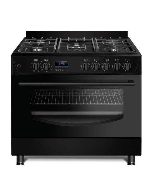 Kuchnia gazowo-elektryczna Ravanson KWGE-K90 CHEF MODERN BLACK (Płyta gazowa; Piekarnik elektryczny; 900mm) Kuchnia gazowo-elektryczna Ravanson KWGE-K90 CHEF MODERN BLACK (Płyta gazowa; Piekarnik elektryczny; 900mm)