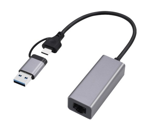 GEMBIRD ADAPTER USB TYP 3.1 + USB-C -> LAN RJ45 GIGABIT 15CM GEMBIRD ADAPTER USB TYP 3.1 + USB-C -> LAN RJ45 GIGABIT 15CM