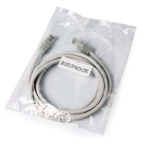 Patchcord GEMBIRD PP6U-2M (RJ45 - RJ45 ; 2m; UTP; kat. 6; kolor szary) Patchcord GEMBIRD PP6U-2M (RJ45 - RJ45 ; 2m; UTP; kat. 6; kolor szary)