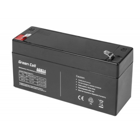GREEN CELL AKUMULATOR ŻELOWY AGM14 6V 3,2AH GREEN CELL AKUMULATOR ŻELOWY AGM14 6V 3,2AH