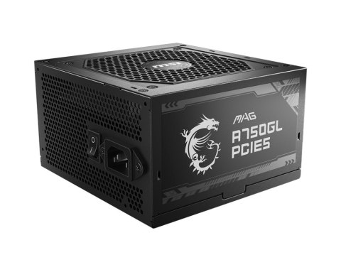 Zasilacz MSI MAG A750GL PCIE5 750W 80+ Gold ATX 3.1 Zasilacz MSI MAG A750GL PCIE5 750W 80+ Gold ATX 3.1