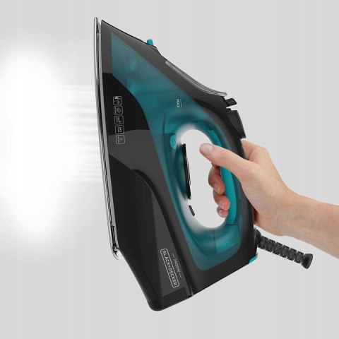 Żelazko parowe Black+Decker BXIR2403E (2400W; niebieski) Żelazko parowe Black+Decker BXIR2403E (2400W; niebieski)