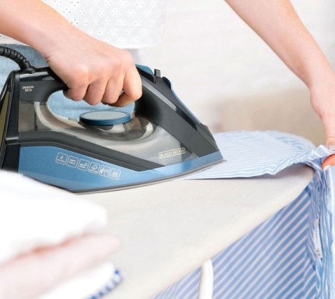 Żelazko parowe Black+Decker BXIR2801E (2800W; czarny) Żelazko parowe Black+Decker BXIR2801E (2800W; czarny)
