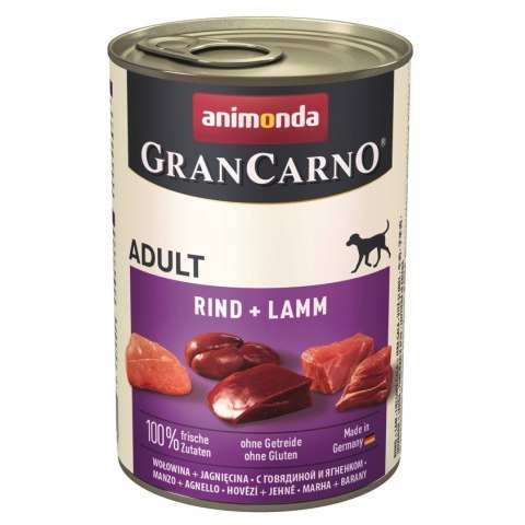 ANIMONDA Grancarno Adult wołowina i jagnięcina - mokra karma dla psa - 400g ANIMONDA Grancarno Adult wołowina i jagnięcina - mokra karma dla psa - 400g