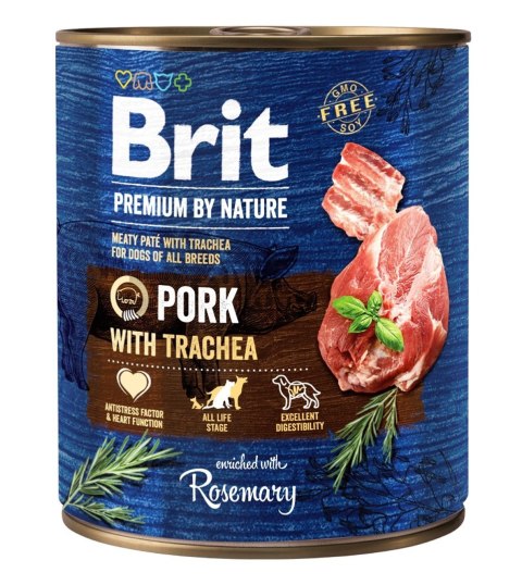 BRIT PREMIUM BY NATURE PORK&TRACHEA - mokra karma dla psa - 800g BRIT PREMIUM BY NATURE PORK&TRACHEA - mokra karma dla psa - 800g