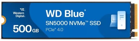 Dysk SSD WD Blue SN5000 500GB M.2 NVMe WDS500G4B0E Dysk SSD WD Blue SN5000 500GB M.2 NVMe WDS500G4B0E