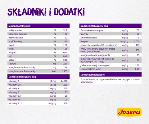 JOSERA Culinesse - sucha karma dla kota - 10 kg JOSERA Culinesse - sucha karma dla kota - 10 kg