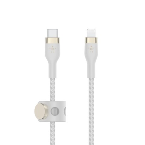 Kabel Belkin BoostCharge Pro Flex USB-C Cable with Lightning Connector 3m Silicone oplot White Kabel Belkin BoostCharge Pro Flex USB-C Cable with Lightning Connector 3m Silicone oplot White