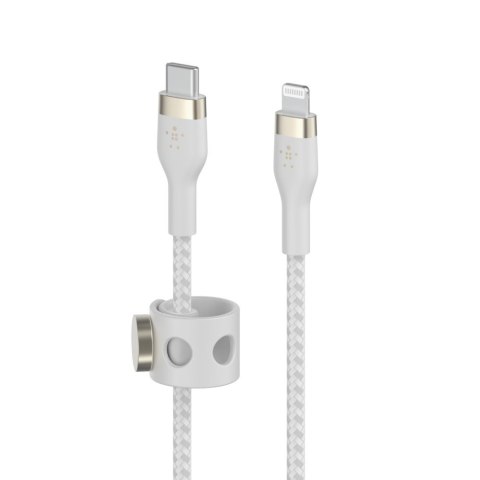 Kabel Belkin BoostCharge Pro Flex USB-C Cable with Lightning Connector 3m Silicone oplot White Kabel Belkin BoostCharge Pro Flex USB-C Cable with Lightning Connector 3m Silicone oplot White