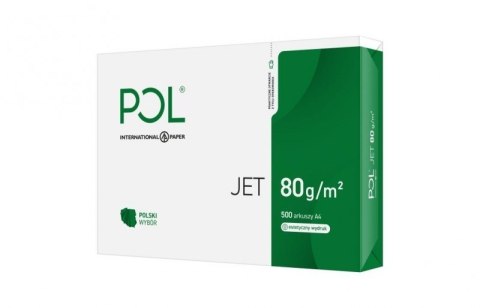 Papier xero ksero biurowy POLJET 9938A80 (A4; 80g/m2; 500 szt. arkuszy; papier biały, matowy) Papier xero ksero biurowy POLJET 9938A80 (A4; 80g/m2; 500 szt. arkuszy; papier biały, matowy)