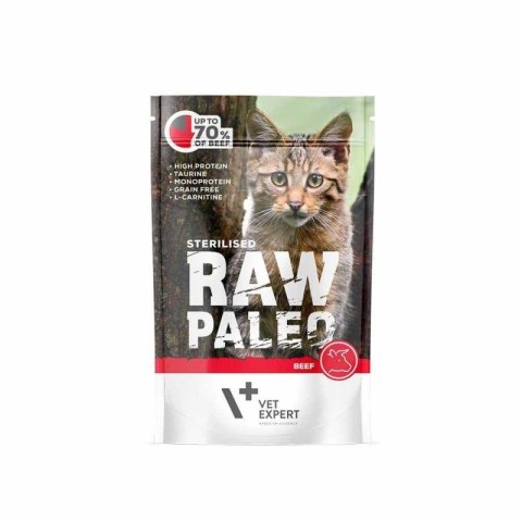 VetExpert Raw Paleo sterilised Wołowina saszetka 100g VetExpert Raw Paleo sterilised Wołowina saszetka 100g