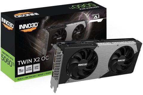 Karta graficzna INNO3 RTX 5060 Ti Twin X2 OC 16 GB Karta graficzna INNO3 RTX 5060 Ti Twin X2 OC 16 GB