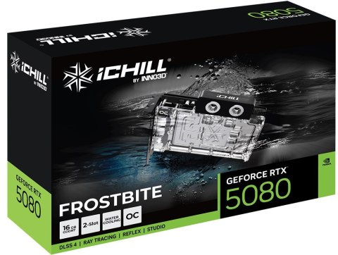 Karta graficzna INNO3D GeForce RTX 5080 ICHILL FROSTBITE Karta graficzna INNO3D GeForce RTX 5080 ICHILL FROSTBITE