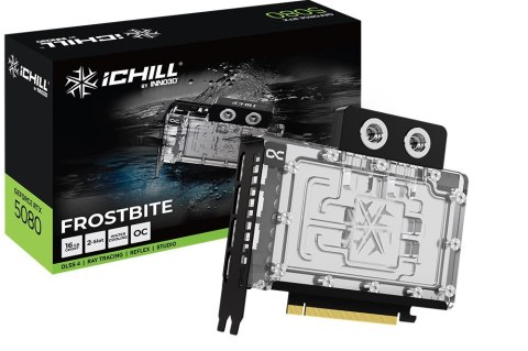 Karta graficzna INNO3D GeForce RTX 5080 ICHILL FROSTBITE Karta graficzna INNO3D GeForce RTX 5080 ICHILL FROSTBITE