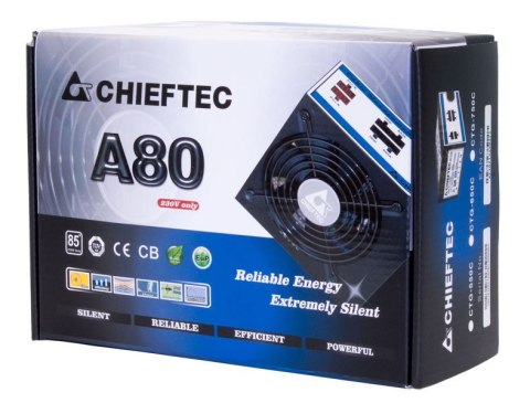 Zasilacz Chieftec A-80 CTG-750C (750 W; Aktywne; 120 mm) Zasilacz Chieftec A-80 CTG-750C (750 W; Aktywne; 120 mm)