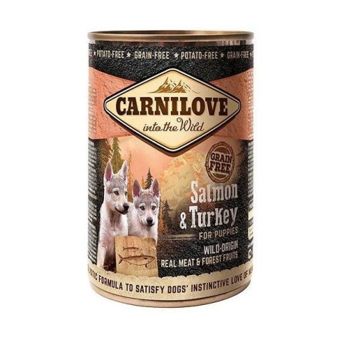CARNILOVE Into the Wild Salmon&Turkey for Puppies - mokra karma dla psa - 400 g CARNILOVE Into the Wild Salmon&Turkey for Puppies - mokra karma dla psa - 400 g