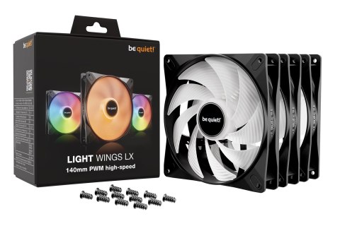 WENTYLATOR BE QUIET! Light Wings LX 140mm PWM high-speed Triple Pack WENTYLATOR BE QUIET! Light Wings LX 140mm PWM high-speed Triple Pack