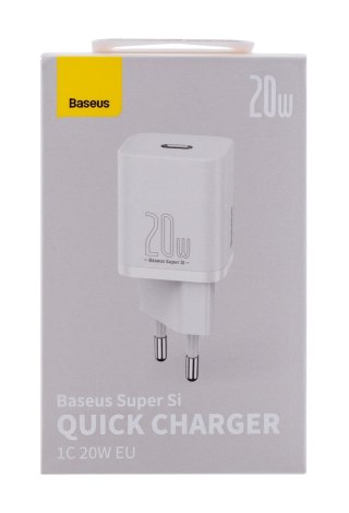 BASEUS ŁADOWARKA SIECIOWA SUPER SI 20W (BIAŁA)