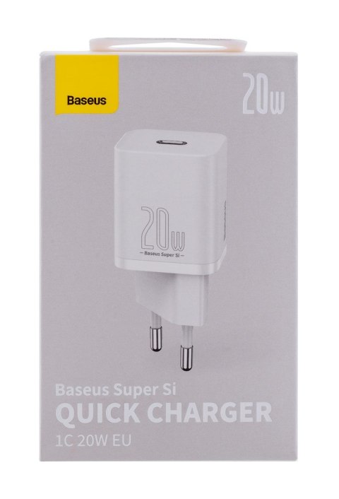 BASEUS ŁADOWARKA SIECIOWA SUPER SI 20W (BIAŁA) BASEUS ŁADOWARKA SIECIOWA SUPER SI 20W (BIAŁA)