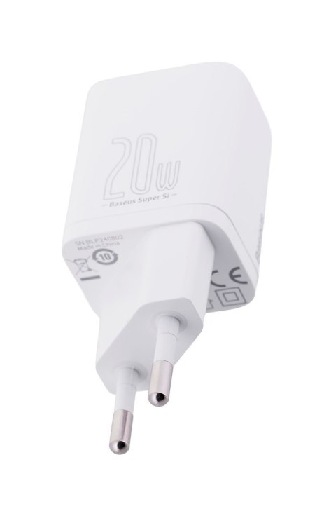 BASEUS ŁADOWARKA SIECIOWA SUPER SI 20W (BIAŁA) BASEUS ŁADOWARKA SIECIOWA SUPER SI 20W (BIAŁA)