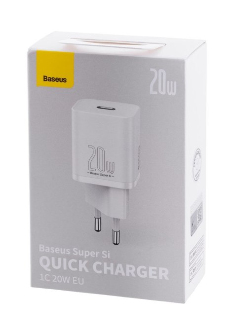 BASEUS ŁADOWARKA SIECIOWA SUPER SI 20W (BIAŁA) BASEUS ŁADOWARKA SIECIOWA SUPER SI 20W (BIAŁA)