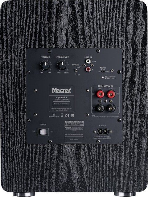 Subwoofer aktywny Magnat Alpha RS8 czarny Subwoofer aktywny Magnat Alpha RS8 czarny