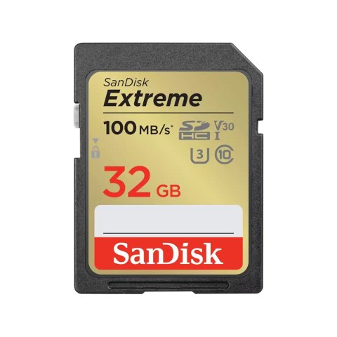SANDISK EXTREME SDHC 32 GB 100/60 MB/s C10 V30 UHS- SANDISK EXTREME SDHC 32 GB 100/60 MB/s C10 V30 UHS-