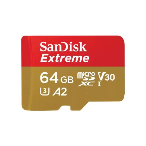 SANDISK EXTREME microSDXC 64 GB 170/80 MB/s A2 SANDISK EXTREME microSDXC 64 GB 170/80 MB/s A2