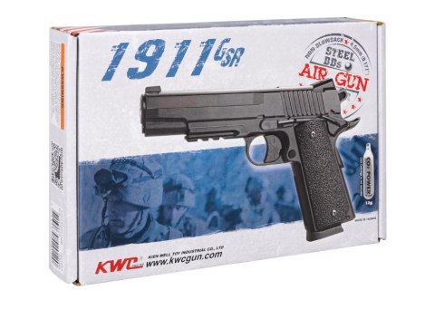 Wiatrówka pistolet RANGER 1911 GSR KWC kal. 4,5 BBs 20 strz. METAL SLIDE CO2 (AAKCMD421AZB) Wiatrówka pistolet RANGER 1911 GSR KWC kal. 4,5 BBs 20 strz. METAL SLIDE CO2 (AAKCMD421AZB)