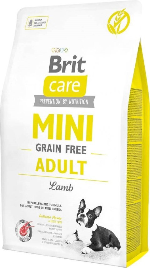 Brit Care Mini Grain Free Adult Lamb - sucha karma dla psów dorosłych małych ras - 2 kg Brit Care Mini Grain Free Adult Lamb - sucha karma dla psów dorosłych małych ras - 2 kg