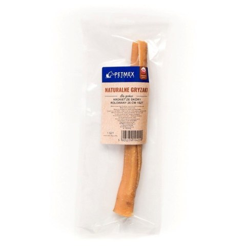 Gryzak dla psów PETMEX Krokiet ze skóry rolowany 25cm 1szt Gryzak dla psów PETMEX Krokiet ze skóry rolowany 25cm 1szt
