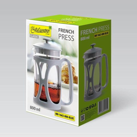 Prasa francuska MAESTRO 800ML MR-1663-800-BLUE Prasa francuska MAESTRO 800ML MR-1663-800-BLUE