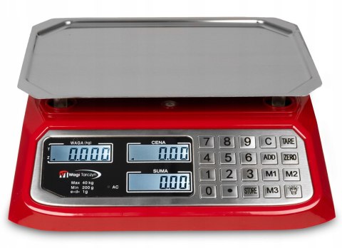Waga elektroniczna WAGI TARCZYN WT-1020 40kg Waga elektroniczna WAGI TARCZYN WT-1020 40kg
