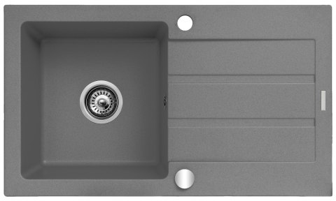 Zlewozmywak granitowy jednokomorowy z ociekaczem Maidsinks 76x44 1B 1D szary beton (Pyragranit; kolor szary) Zlewozmywak granitowy jednokomorowy z ociekaczem Maidsinks 76x44 1B 1D szary beton (Pyragranit; kolor szary)