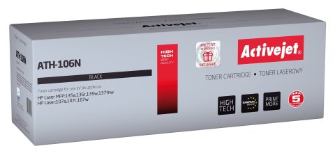 Activejet ATH-106N Toner (zamiennik HP W1106A; Supreme; 1000 stron; czarny) Activejet ATH-106N Toner (zamiennik HP W1106A; Supreme; 1000 stron; czarny)