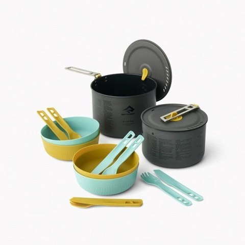 Zestaw naczyń Sea to Summit Frontier UL Two Pot Cook Set 4P 14 Piece Zestaw naczyń Sea to Summit Frontier UL Two Pot Cook Set 4P 14 Piece